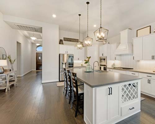 Storm damaged shingle with circled damage marks